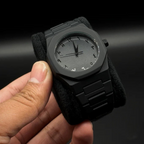 Arabic Numeral Watch, All Black