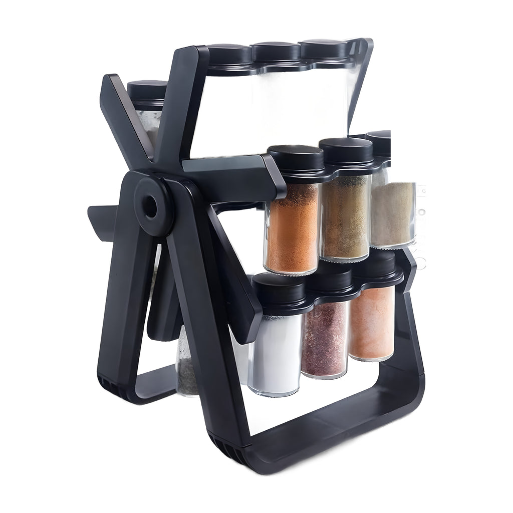 Spice Rack Organizer With 18 Spice Jars